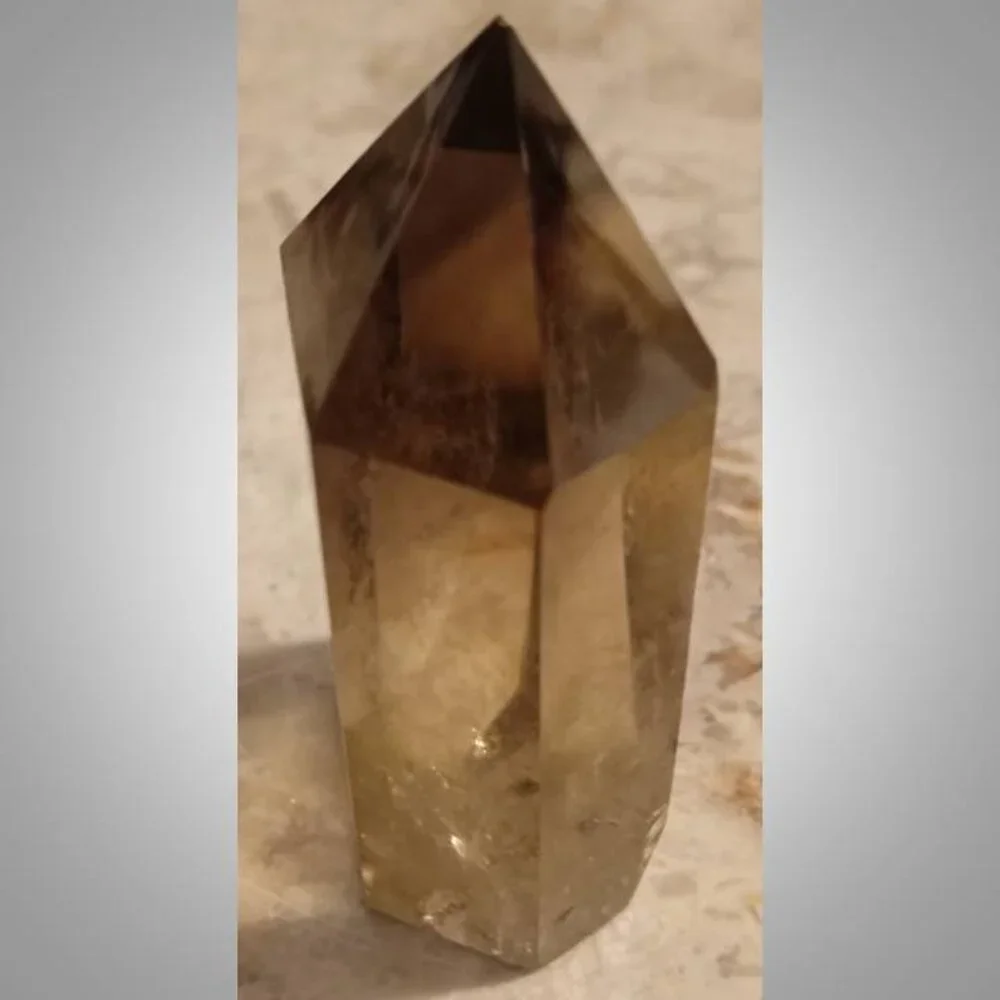#3 natural CITRINE crystal point  HAPPINESS luck PROSPERITY Nov birthstone